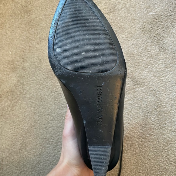 Nine West Black Oxford Wedges - Picture 2 of 4